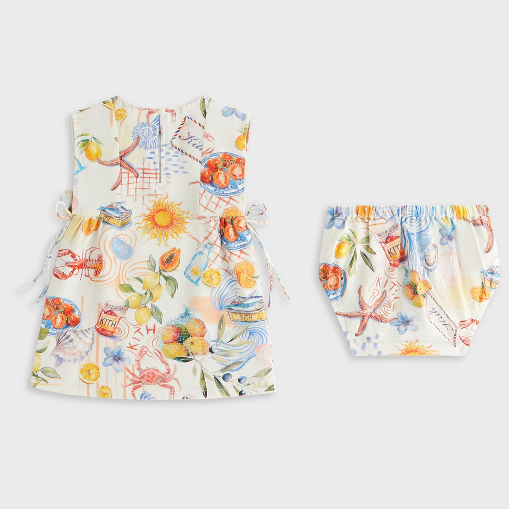 Kith Baby Summer Picnic Dress Bloomer Set - Sandrift | Kith Sandrift