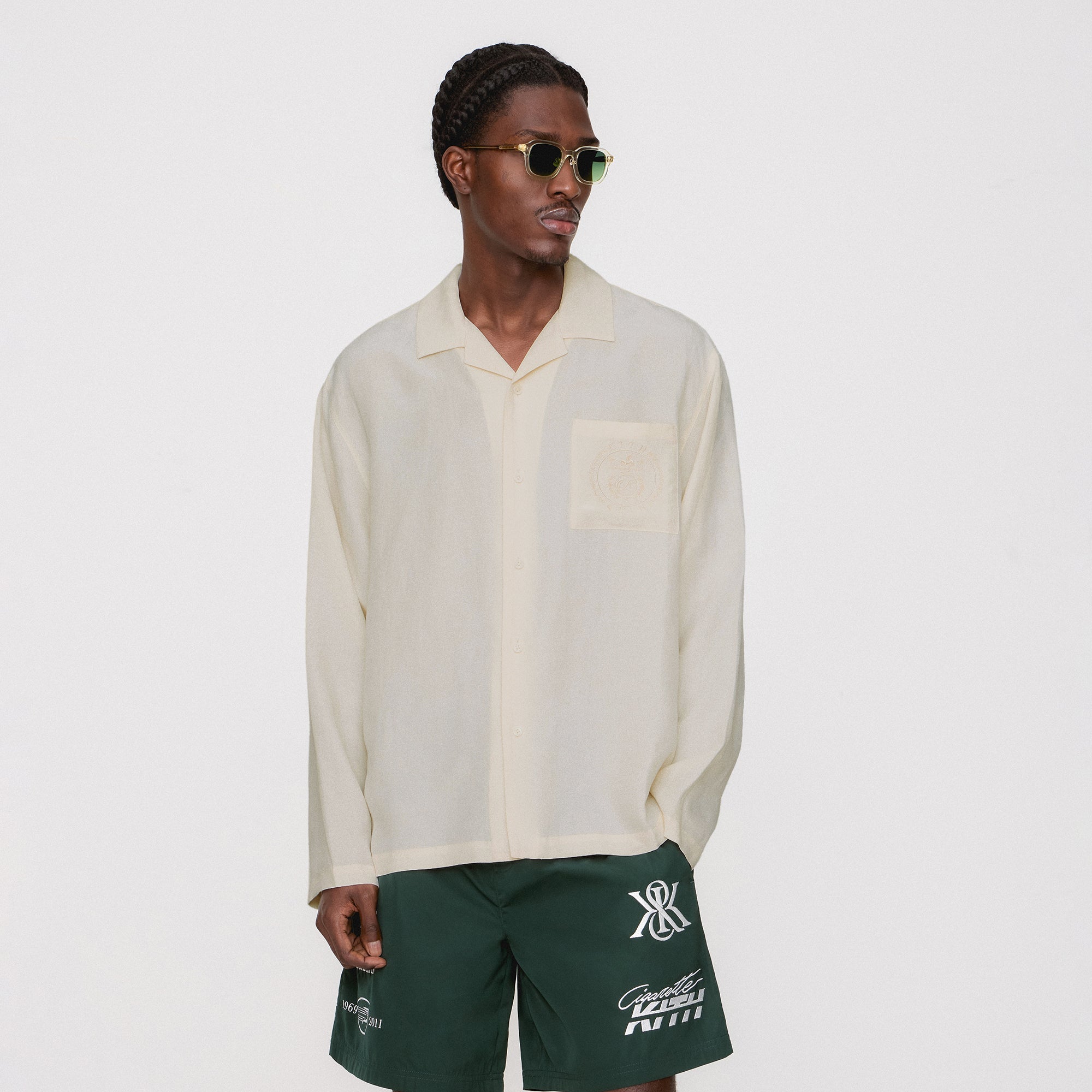 Kith Adonis Camp Collar Shirt - Sandrift | Kith Sandrift