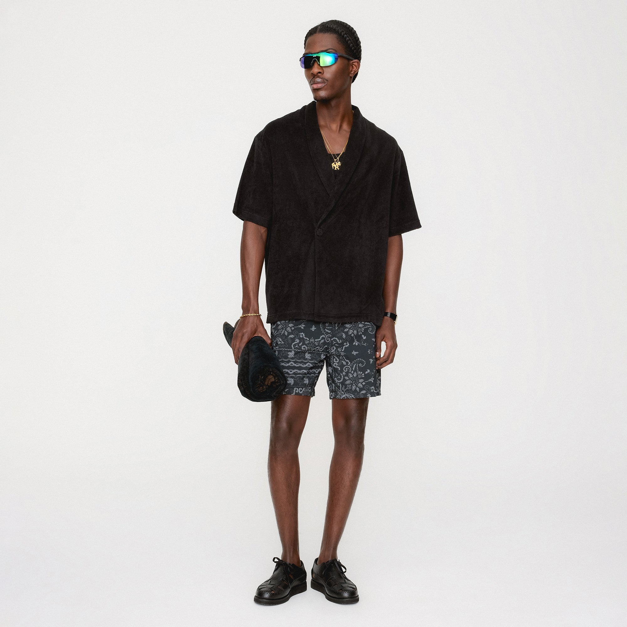 Kith Terry Thompson Crossover Shirt - Black | Kith Black