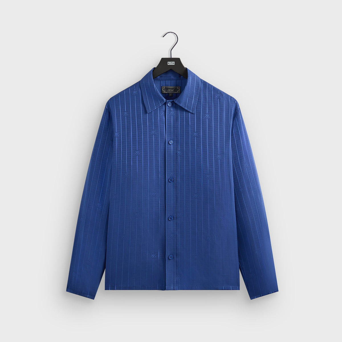 Kith Crest Logo Boxy Collared Overshirt - Bow | Kith Bow