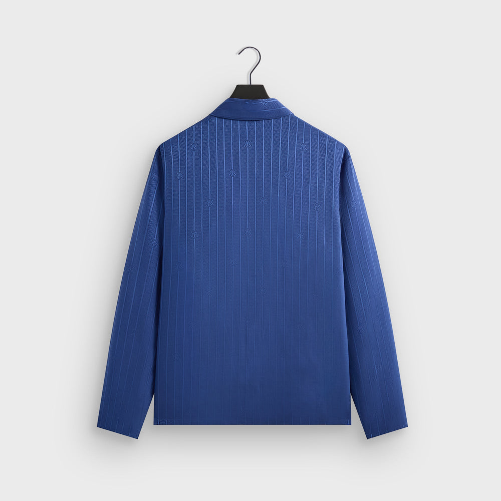 Kith Crest Logo Boxy Collared Overshirt - Bow | Kith Bow