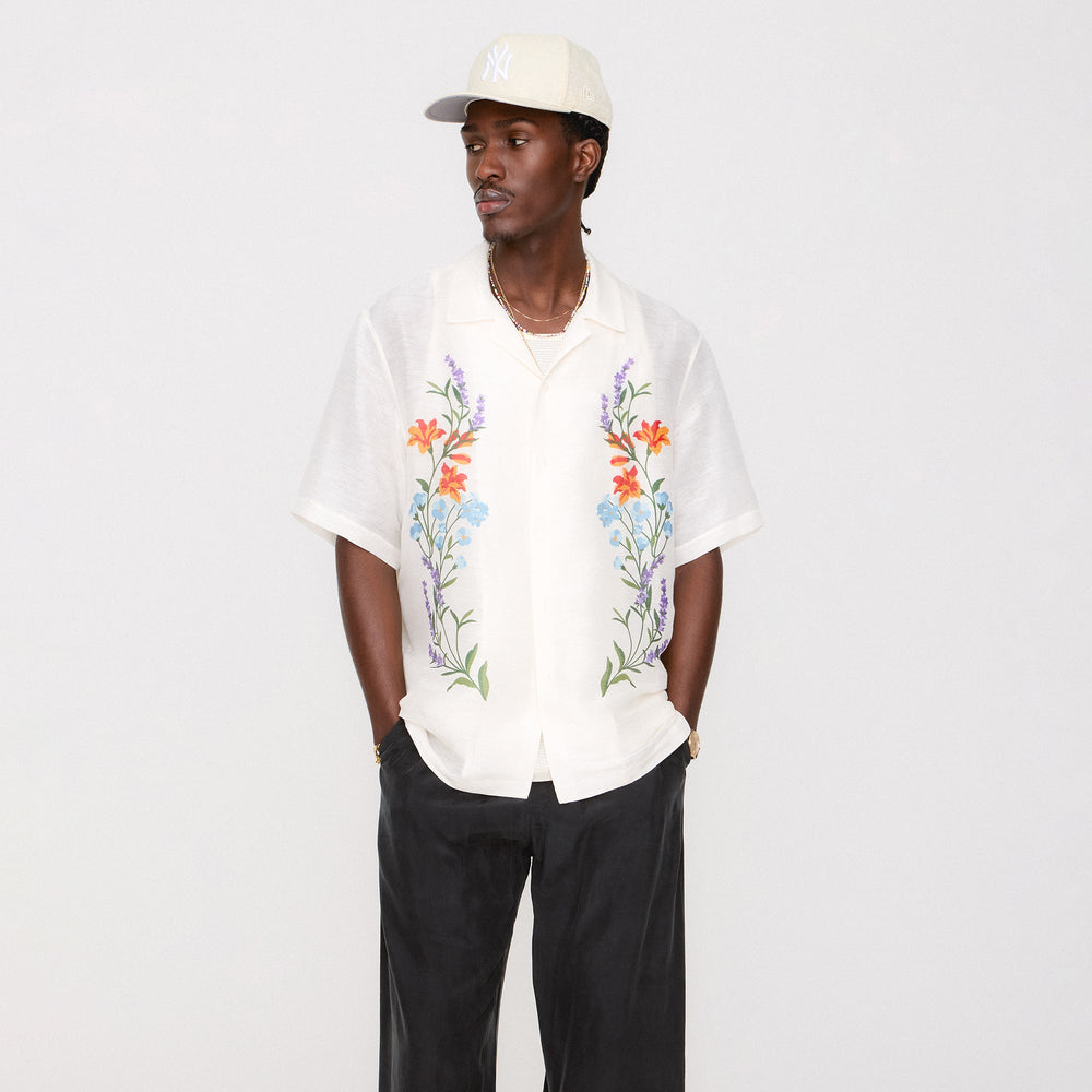 Kith Linen Thompson Camp Collar Shirt - Sandrift | Kith Sandrift