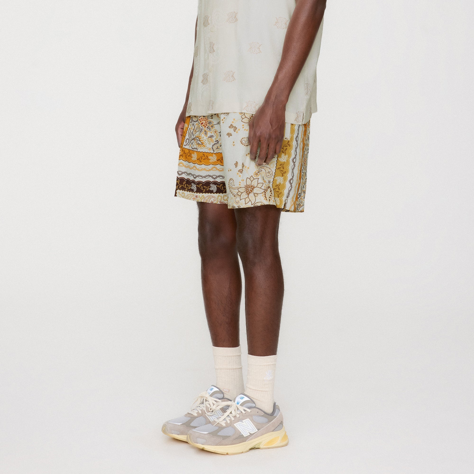Kith Panelled Bandana Ashton Swim Short - Sandrift | Kith Sandrift