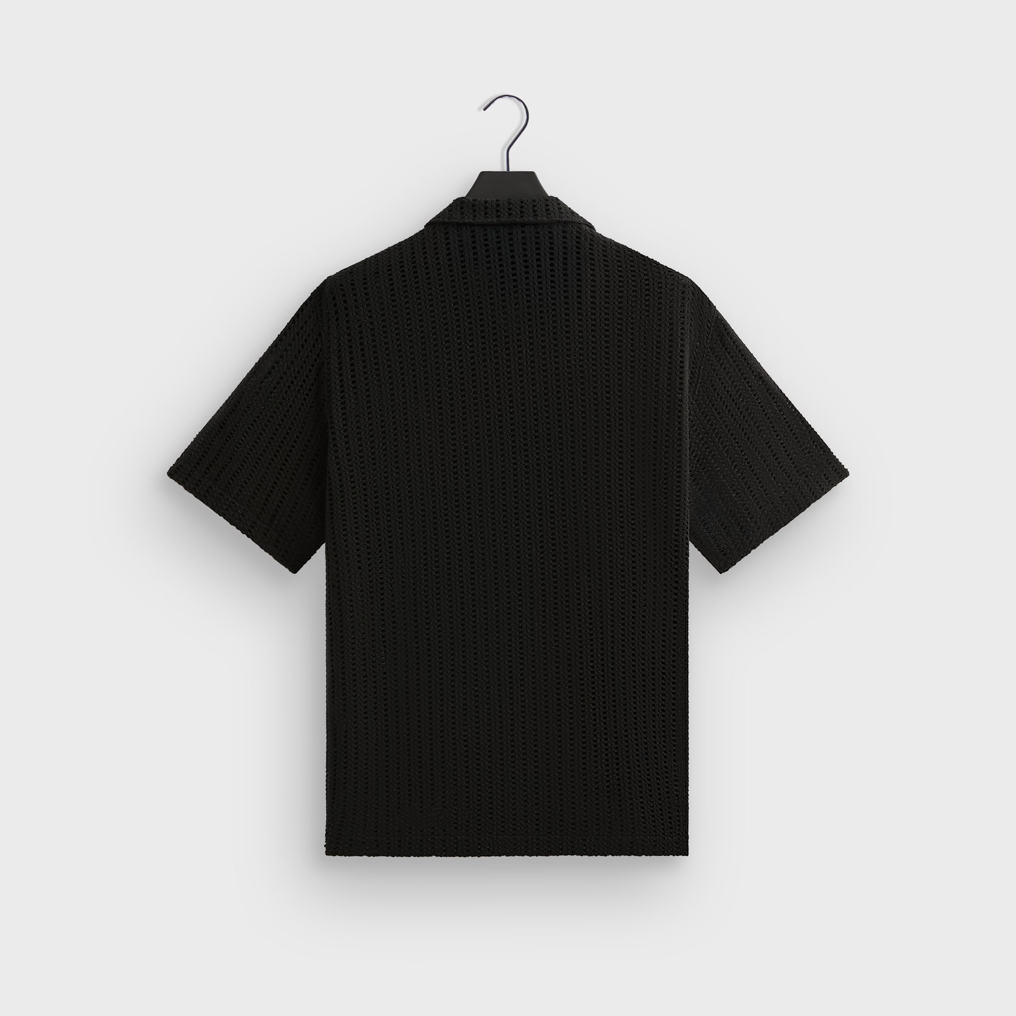 Kith Cotton Mesh Thompson Camp Collar Shirt - Black | Kith Black