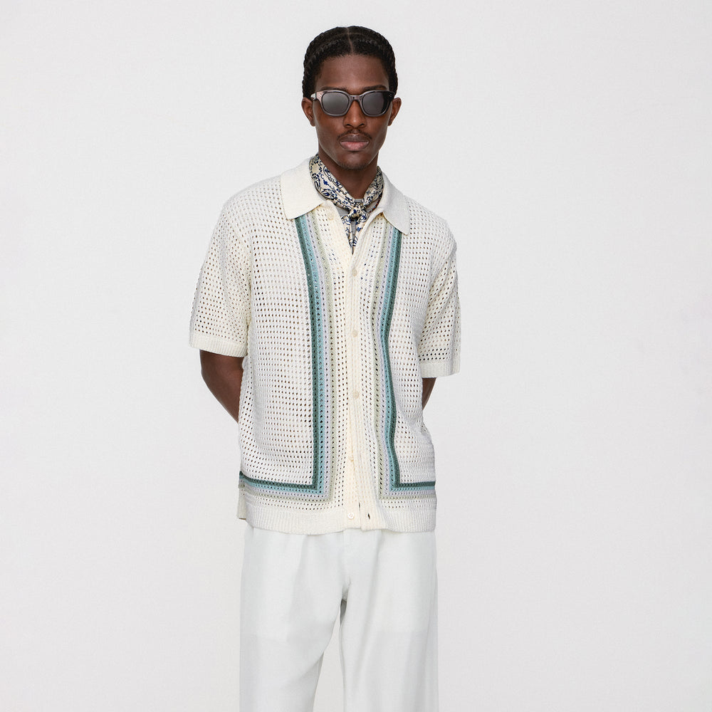 Kith Thompson Crochet Buttondown - Waffle | Kith Waffle