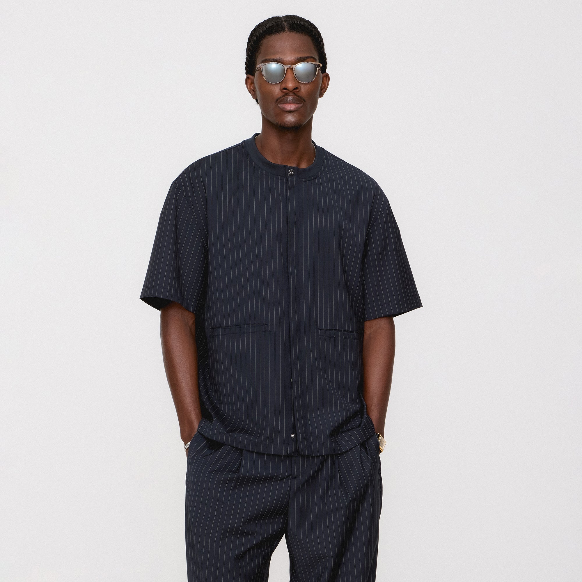 &Kin Tropical Wool Casper Shirt - Admiral | Kith Admiral