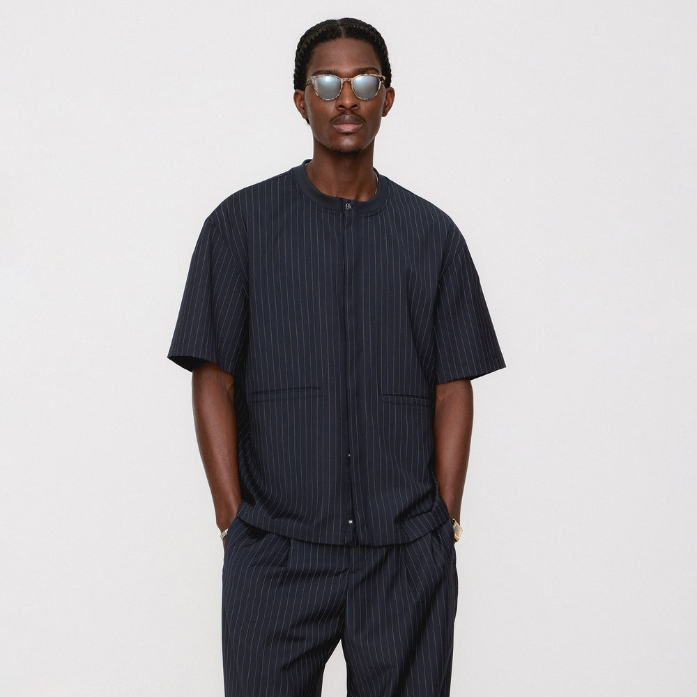 &Kin Tropical Wool Casper Shirt - Admiral | Kith Admiral