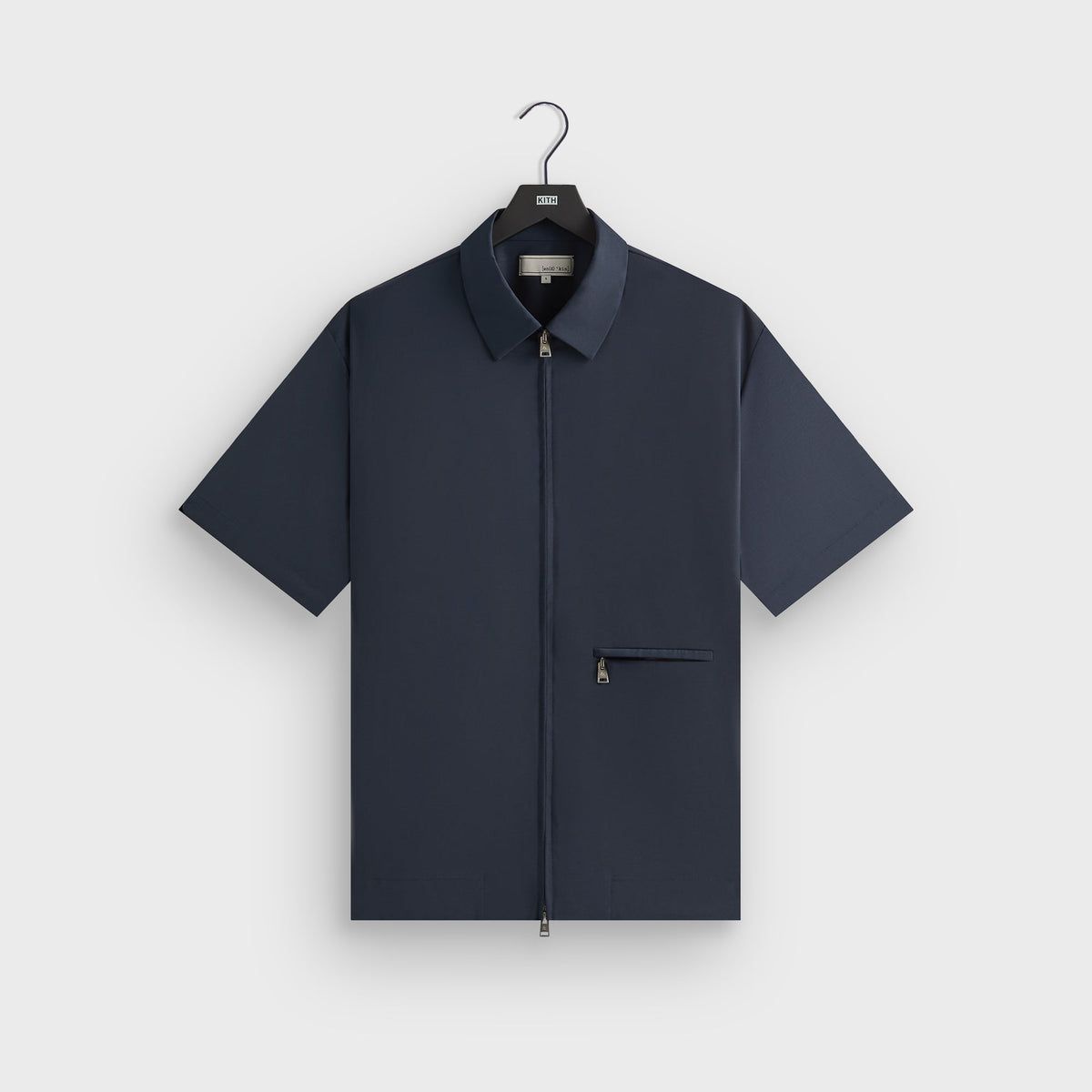 &Kin Tropical Wool Davenport Shirt - Admiral | Kith Admiral
