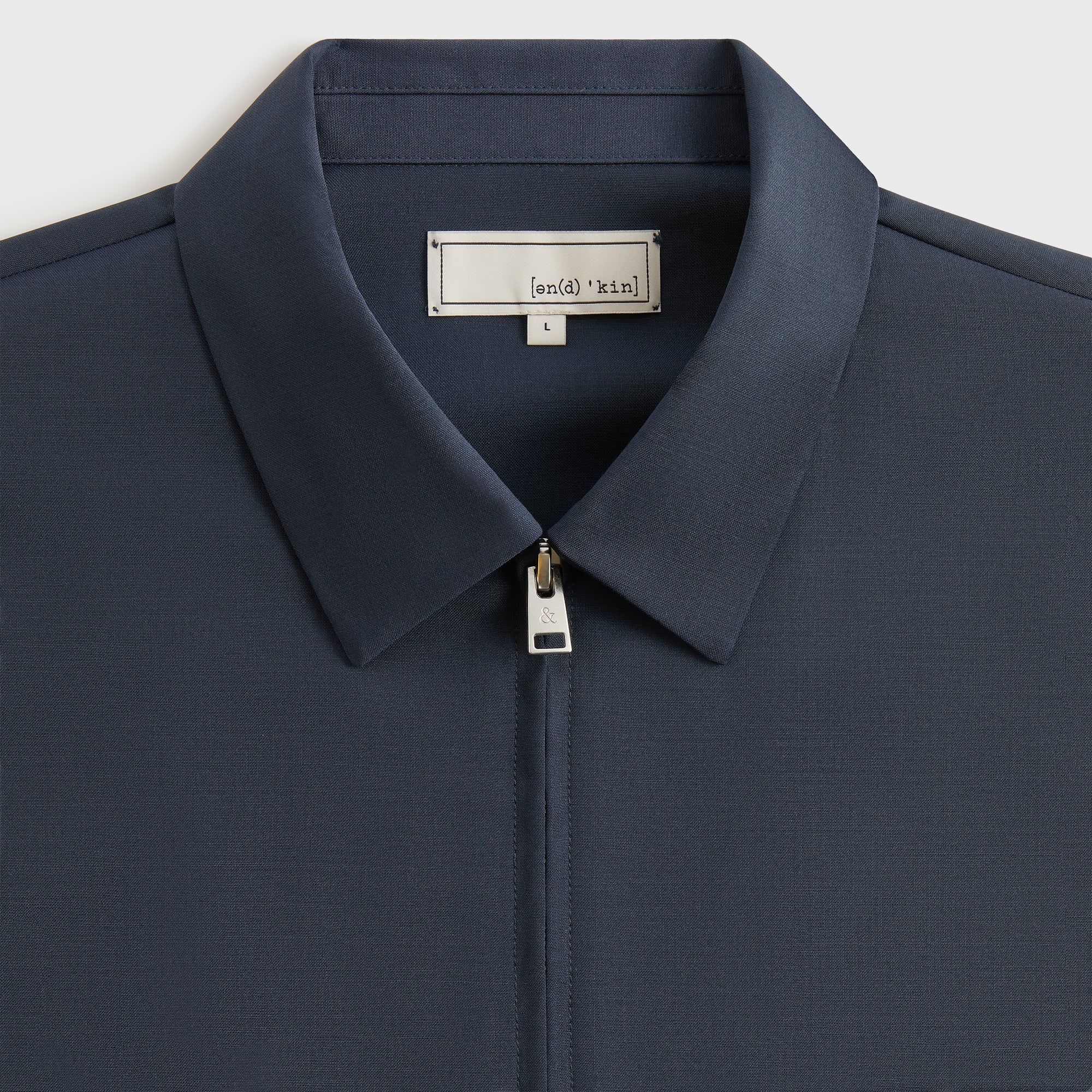 &Kin Tropical Wool Davenport Shirt - Admiral | Kith Admiral