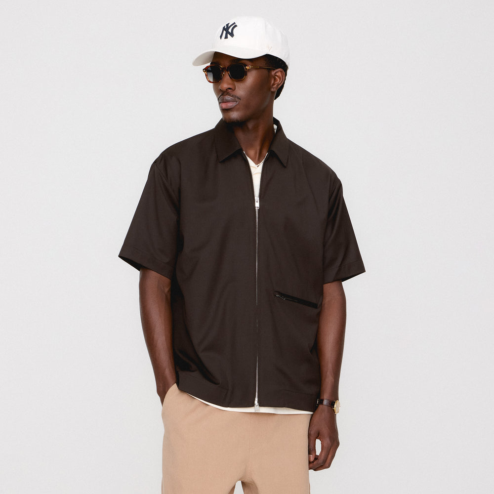 &Kin Tropical Wool Davenport Shirt - Kindling | Kith Kindling