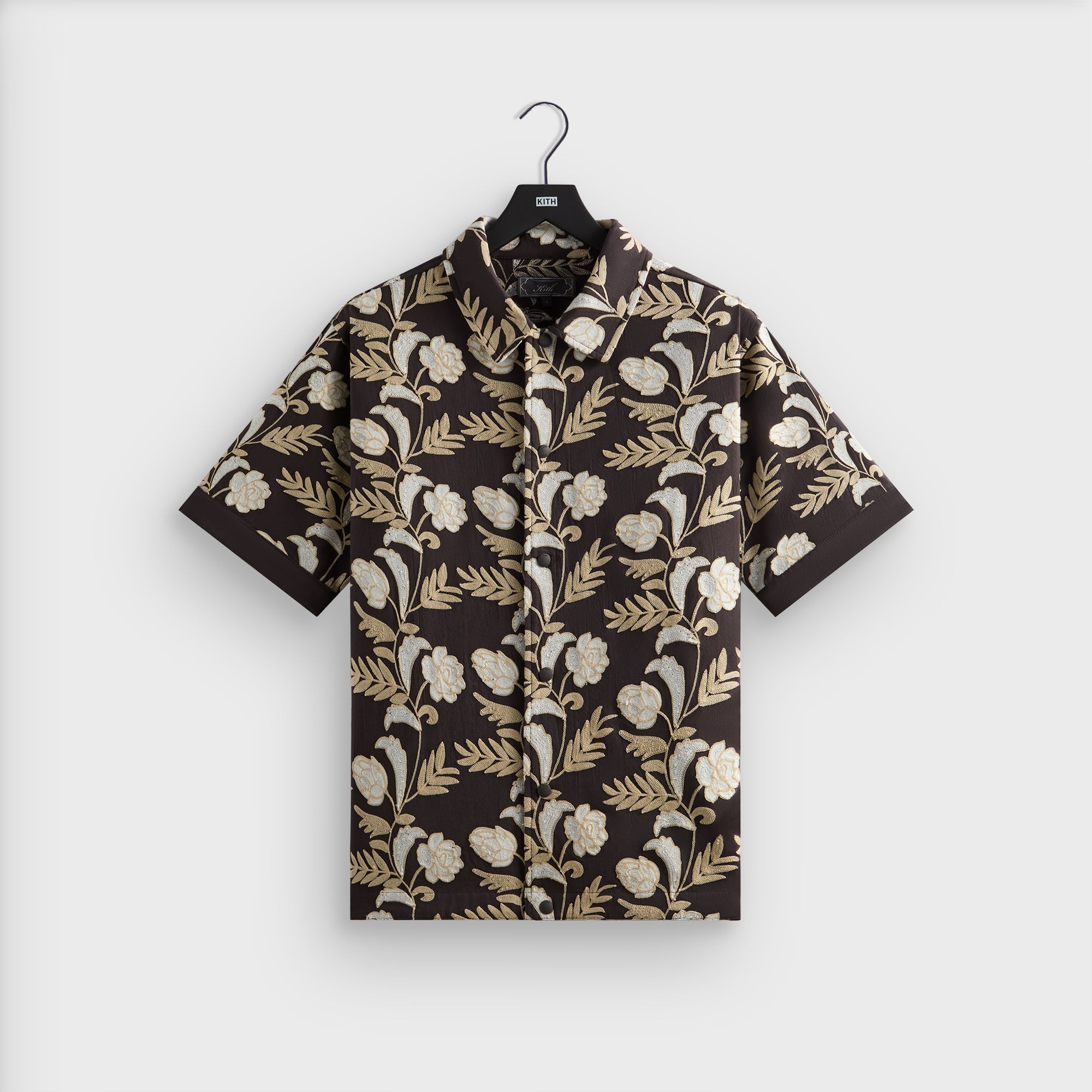 Kith Embroidered Floral Woodpoint Shirt - Kindling | Kith Kindling