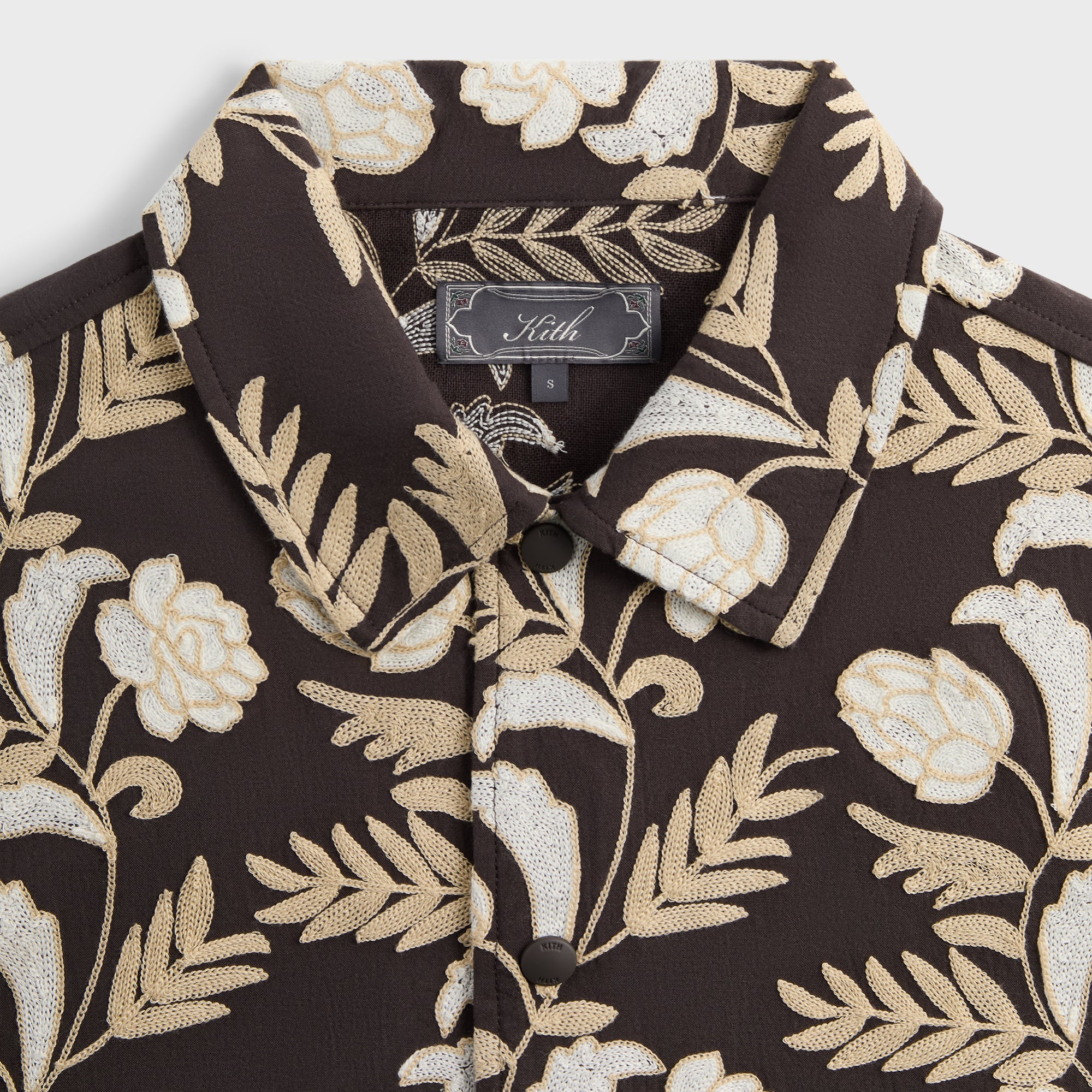 Kith Embroidered Floral Woodpoint Shirt - Kindling | Kith Kindling