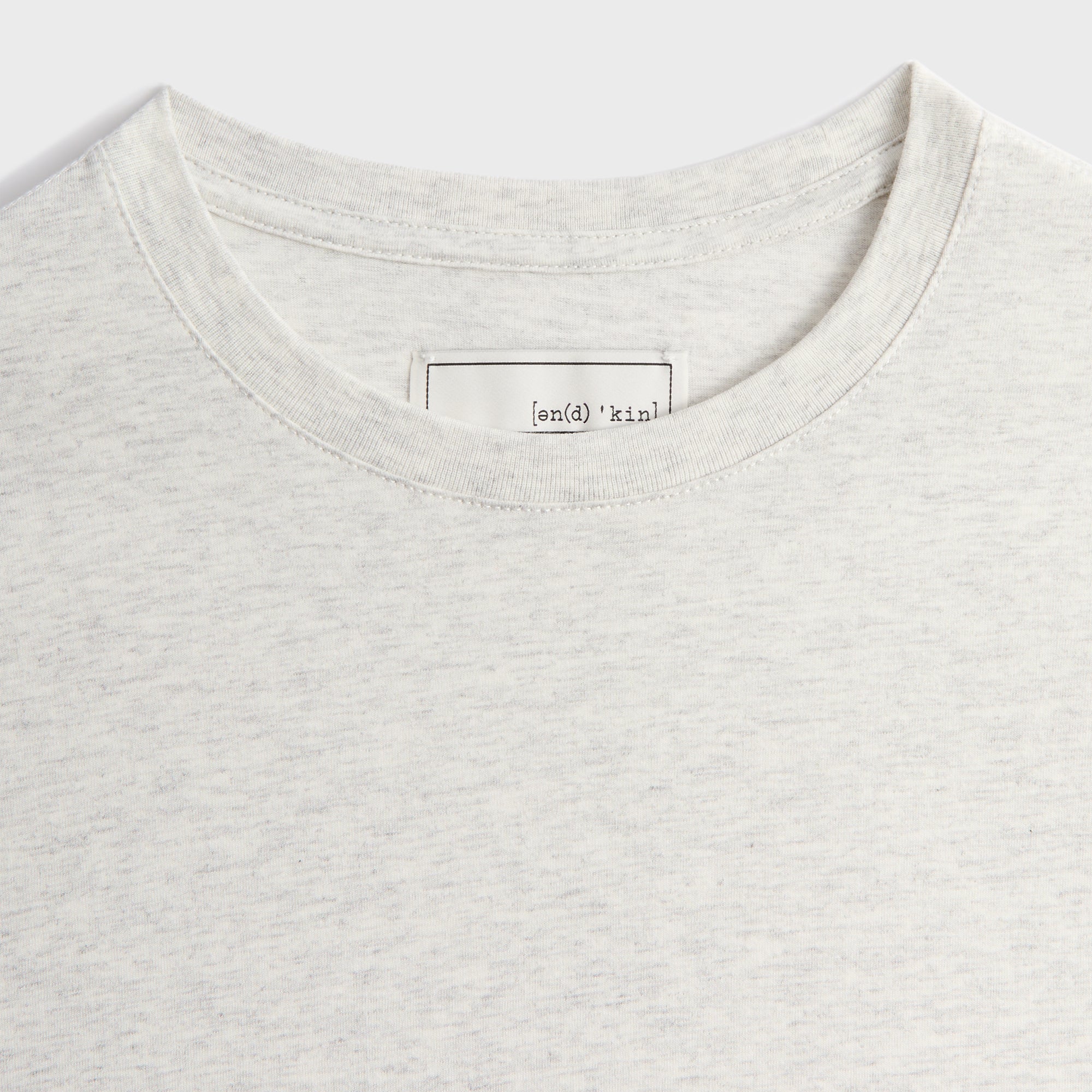 &Kin Pima Jersey Short Sleeve Heathrow Tee - Light Heather Grey | Kith Light Heather Grey