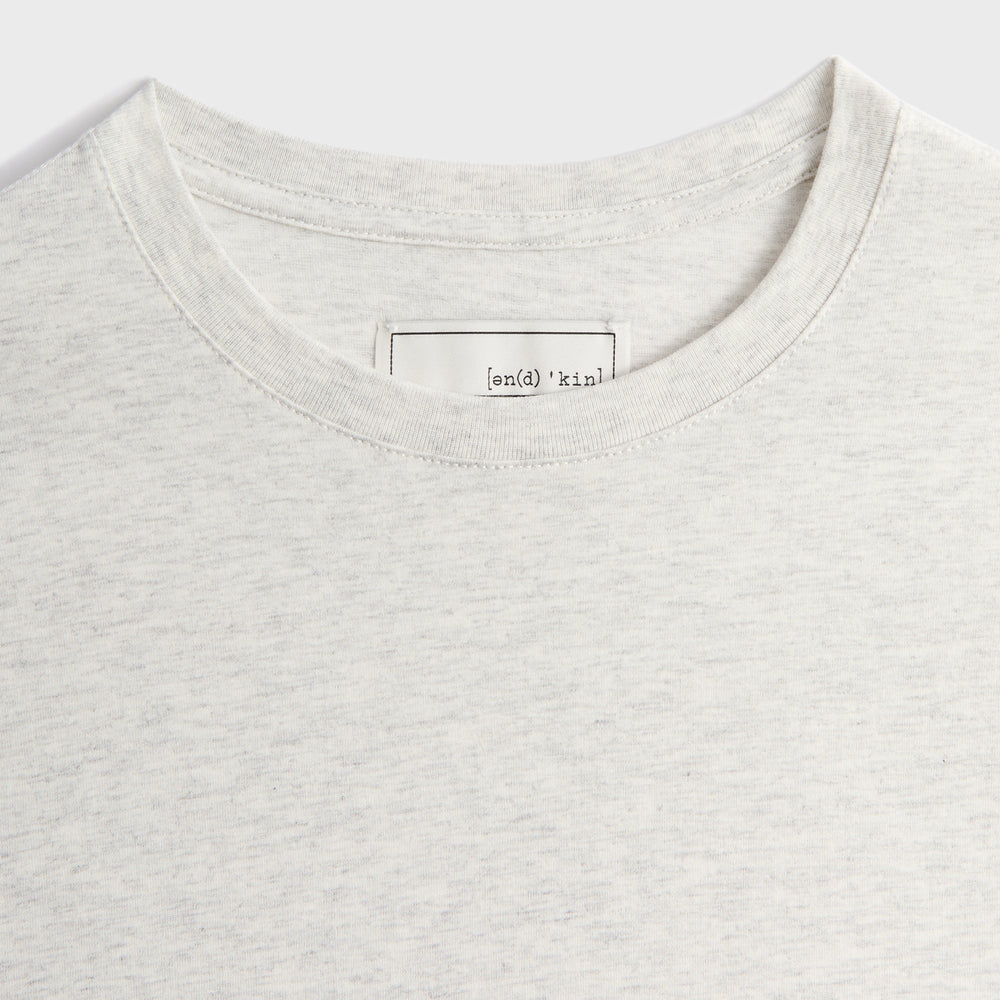 &Kin Pima Jersey Short Sleeve Heathrow Tee - Light Heather Grey | Kith Light Heather Grey