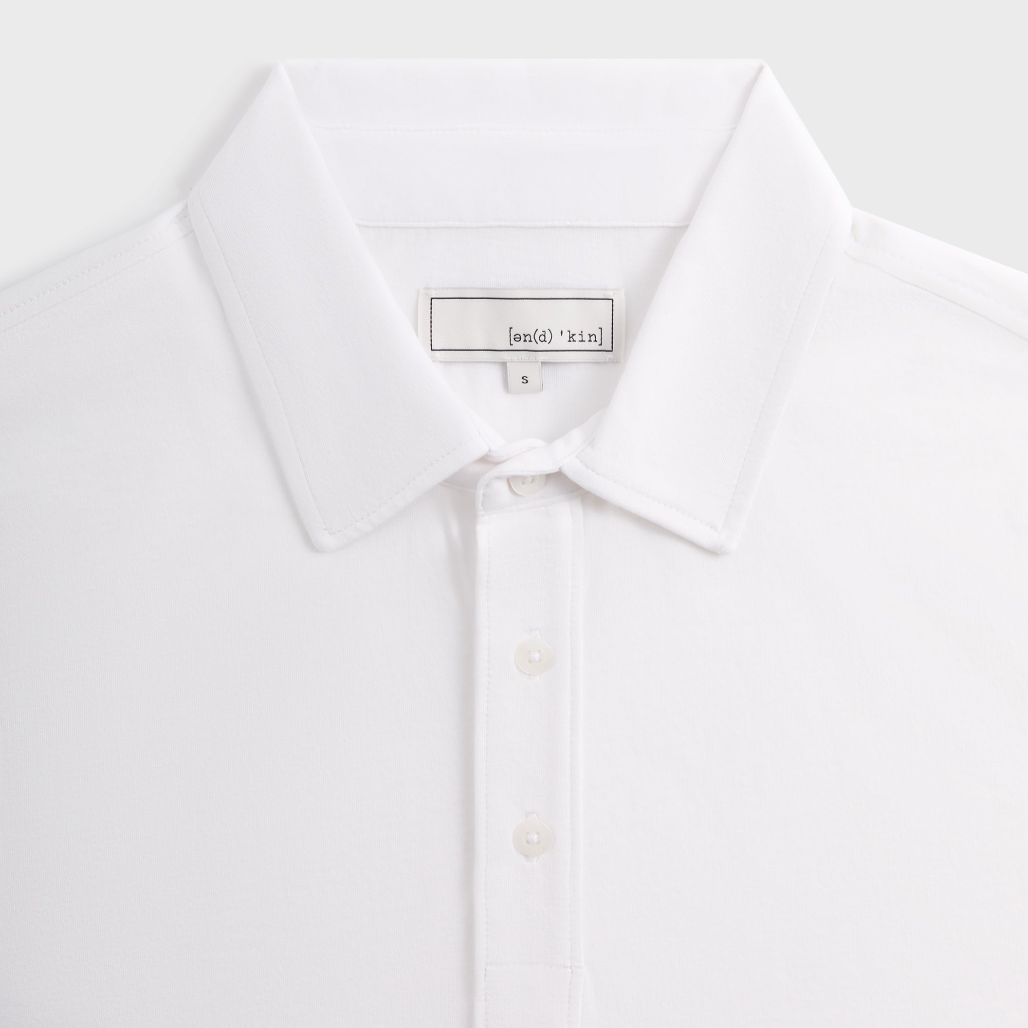 &Kin Pima Jersey Short Sleeve Heathrow Polo - White | Kith White