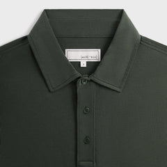 &Kin Pima Jersey Short Sleeve Heathrow Polo - Taiga | Kith Taiga