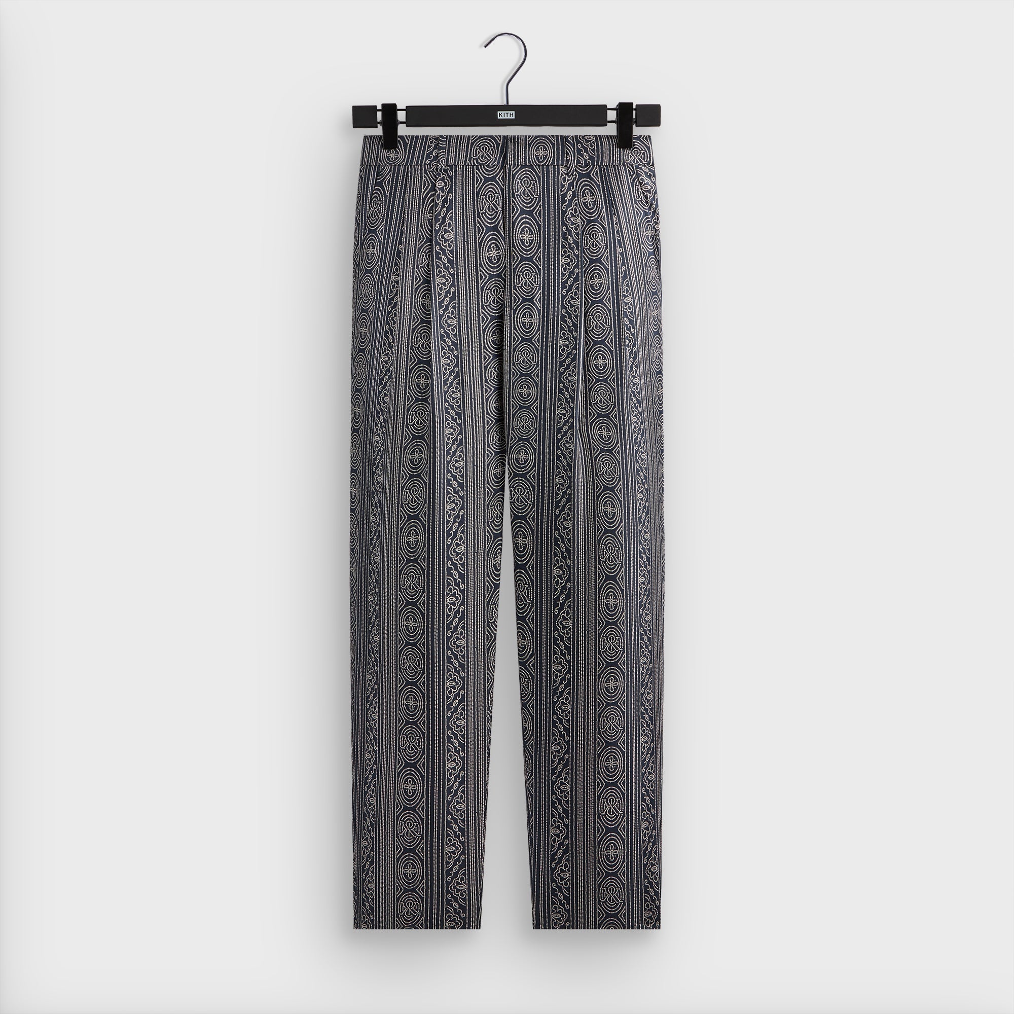 &Kin Batik Stripe Pleated Ari Trouser - Nocturnal | Kith Nocturnal