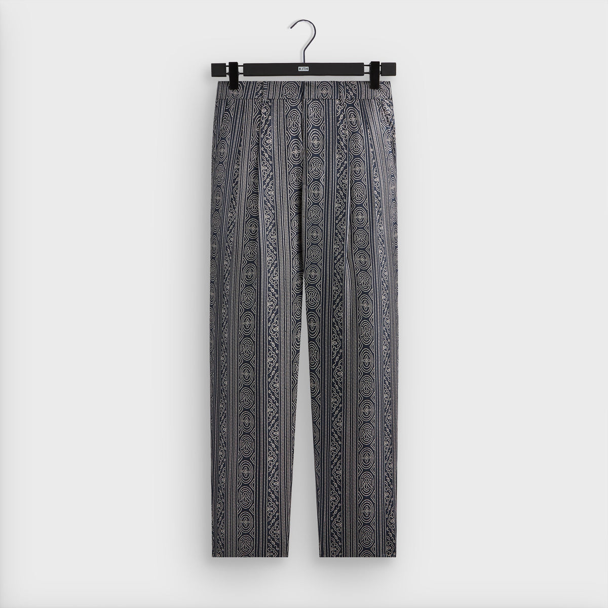 &Kin Batik Stripe Pleated Ari Trouser - Nocturnal | Kith Nocturnal