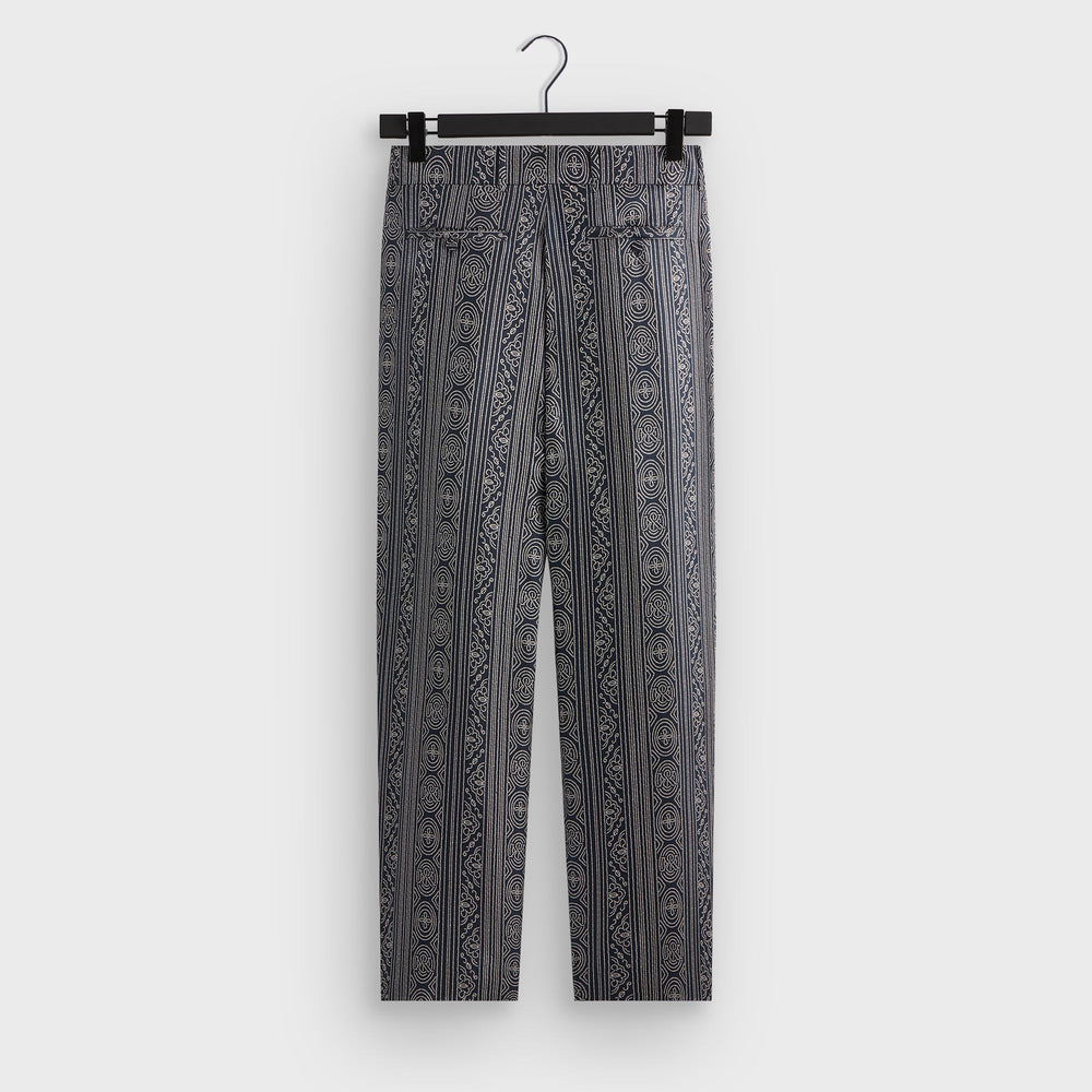 &Kin Batik Stripe Pleated Ari Trouser - Nocturnal | Kith Nocturnal