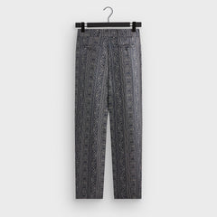 &Kin Batik Stripe Pleated Ari Trouser - Nocturnal | Kith Nocturnal