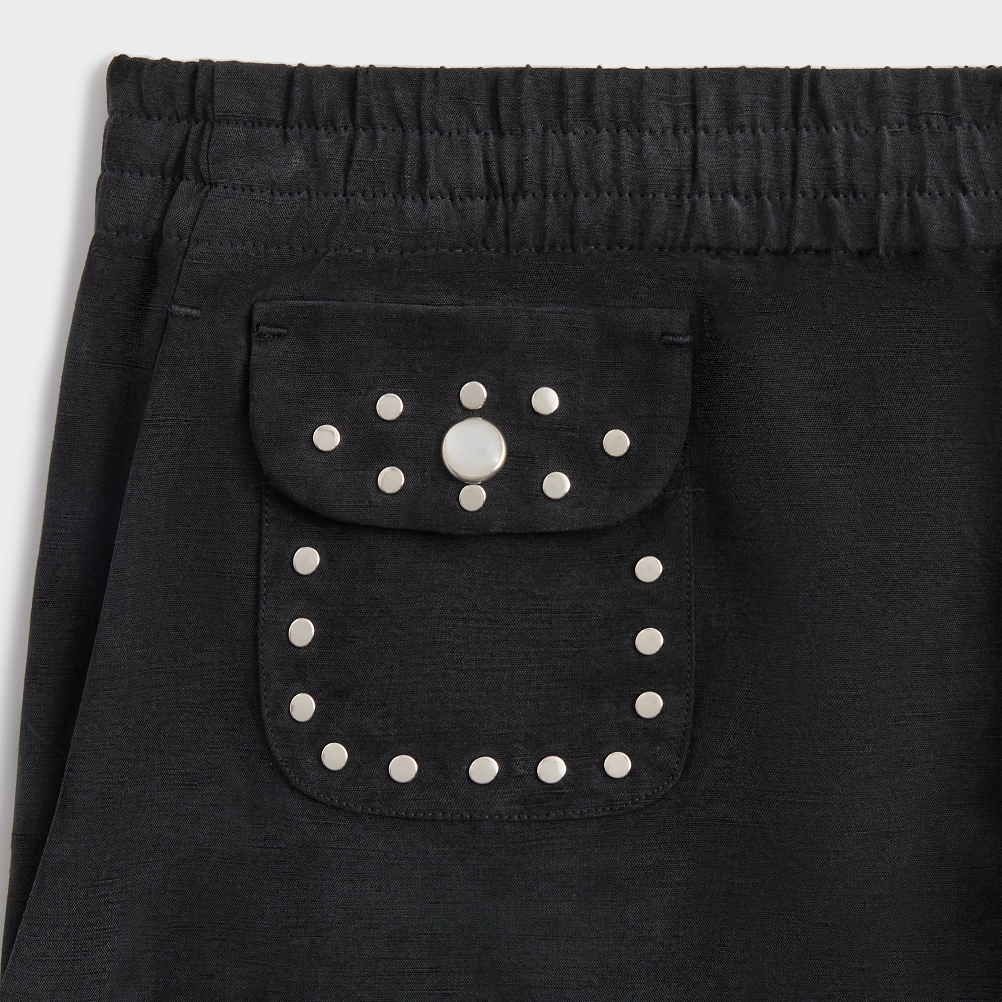 &Kin Cupro Linen Kellen Short - Black | Kith Black