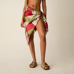 Kith Women Printed Silk Sarong - Kyoho | Kith Kyoho