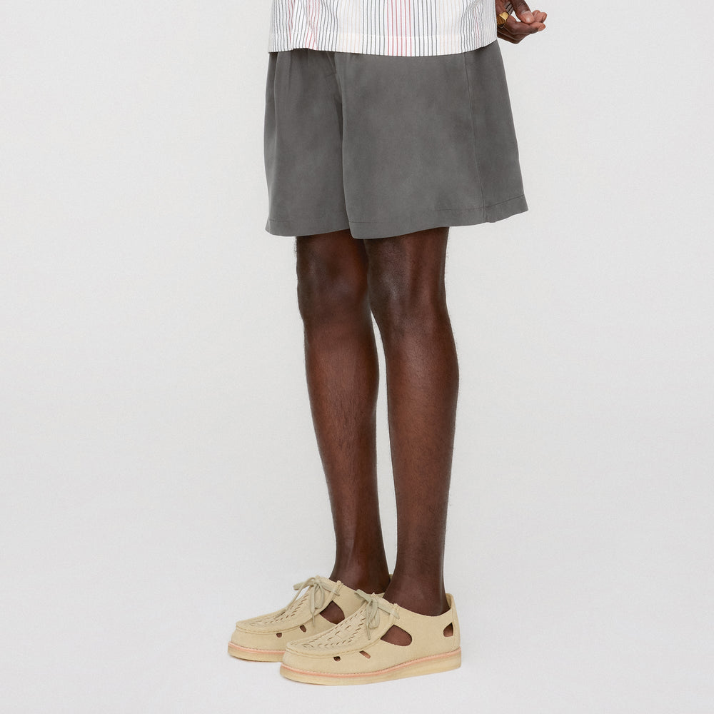 &Kin Silk Habotai Cedar Short - Somber | Kith Somber