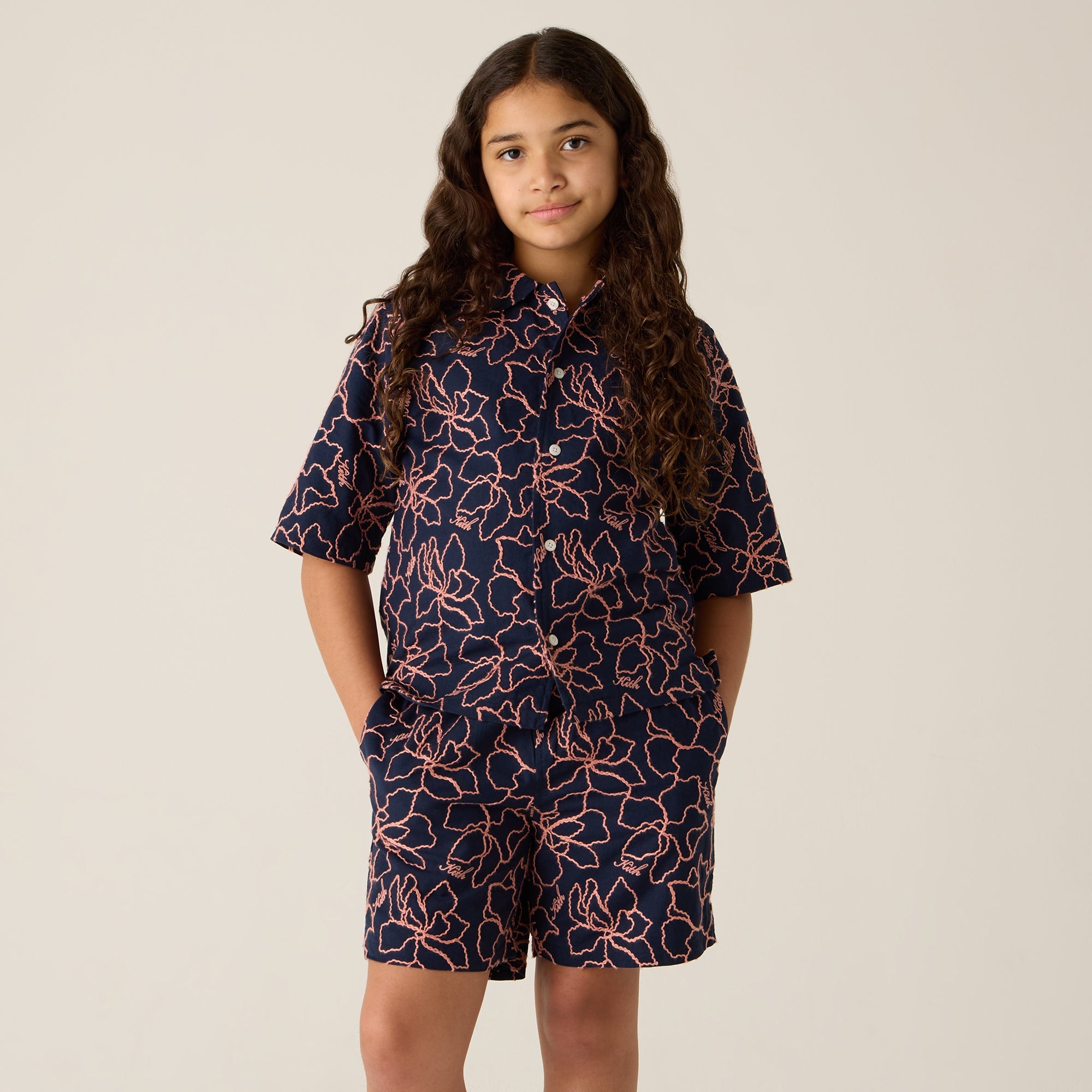 Kith Kids Iris Bennet Camp Shirt - Nocturnal | Kith Nocturnal