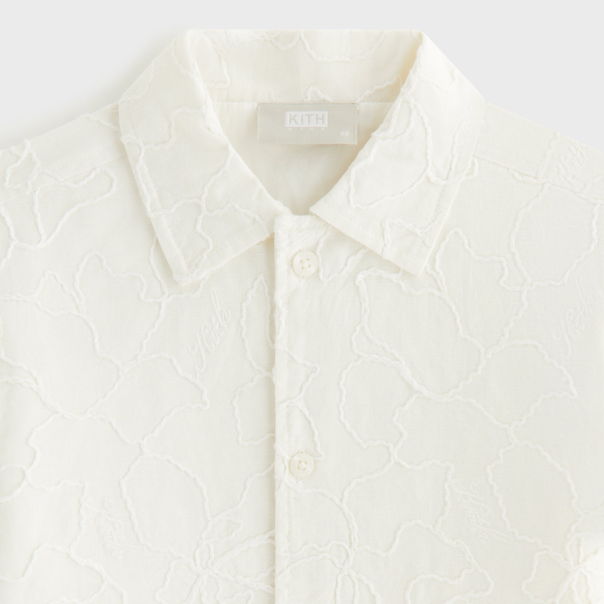 Kith Kids Iris Bennet Camp Shirt - Sandrift | Kith Sandrift