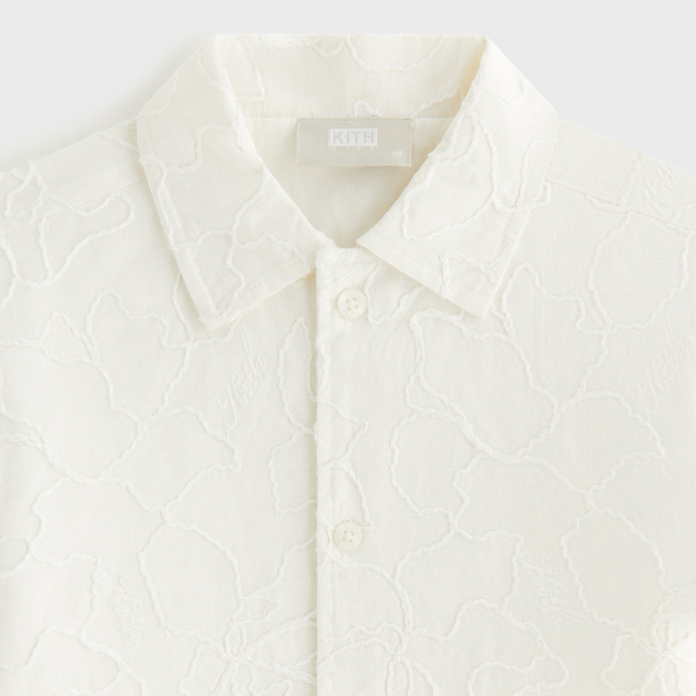 Kith Kids Iris Bennet Camp Shirt - Sandrift | Kith Sandrift