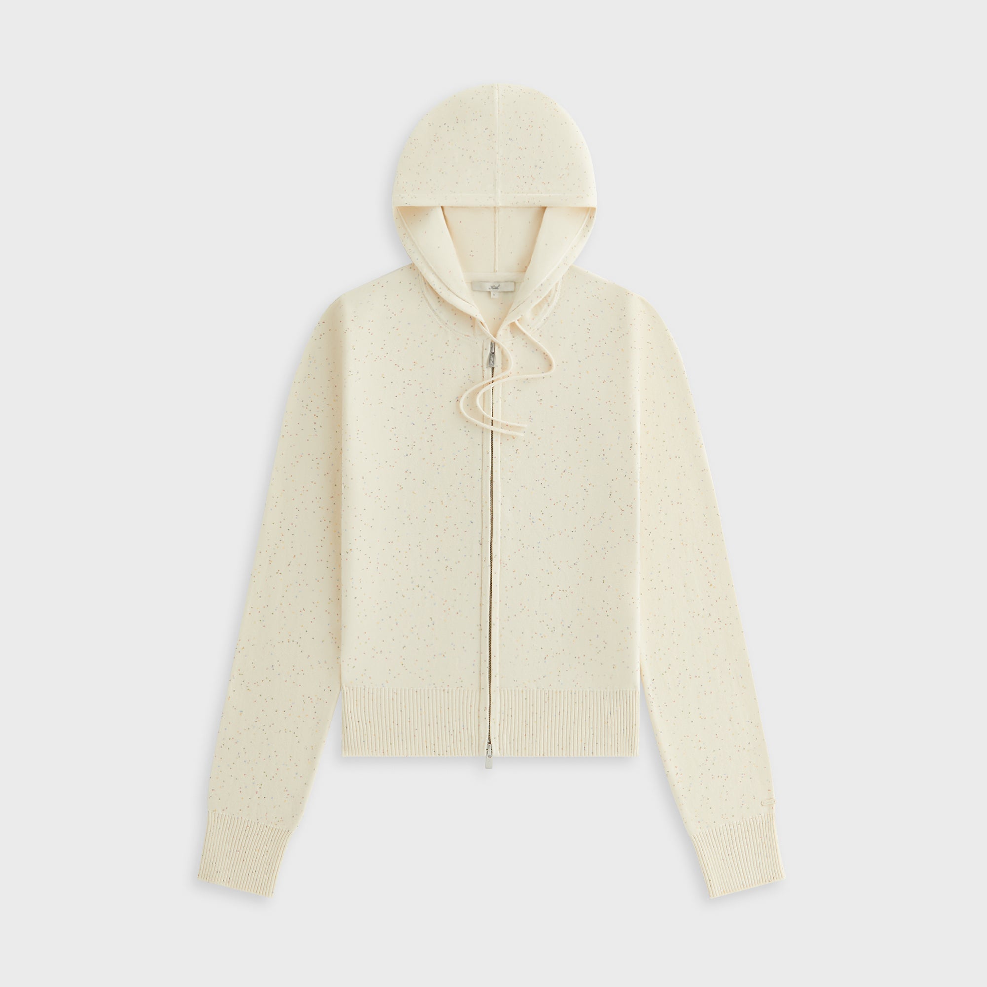 Kith Women Faryn Sequined Hooded Zip Sweater - Sandrift | Kith Sandrift