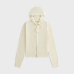 Kith Women Faryn Sequined Hooded Zip Sweater - Sandrift | Kith Sandrift