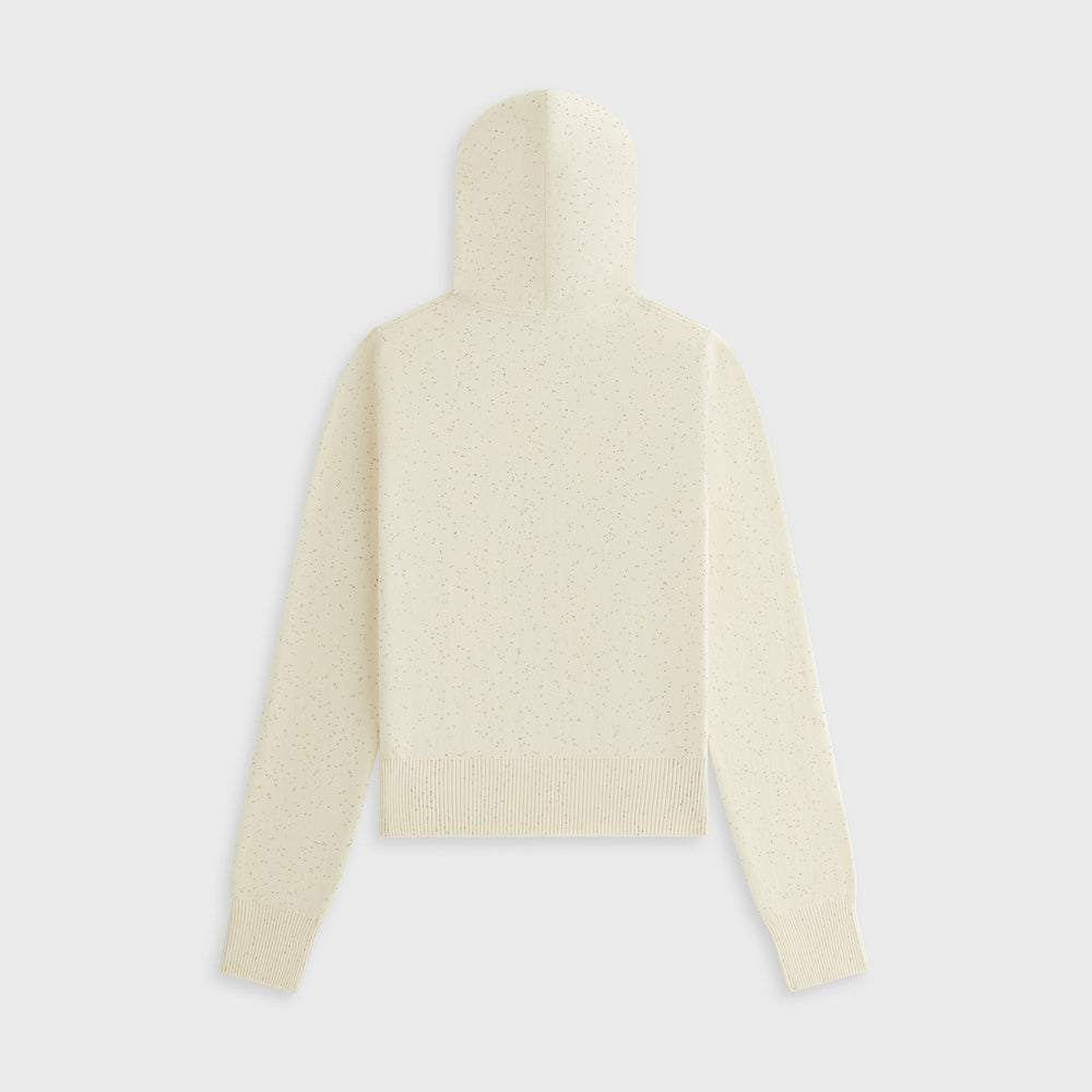 Kith Women Faryn Sequined Hooded Zip Sweater - Sandrift | Kith Sandrift