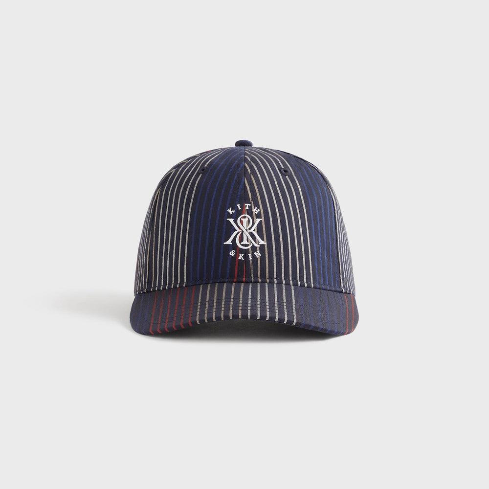 Kith Seersucker Aaron Classic Cap - Nocturnal | Kith Nocturnal
