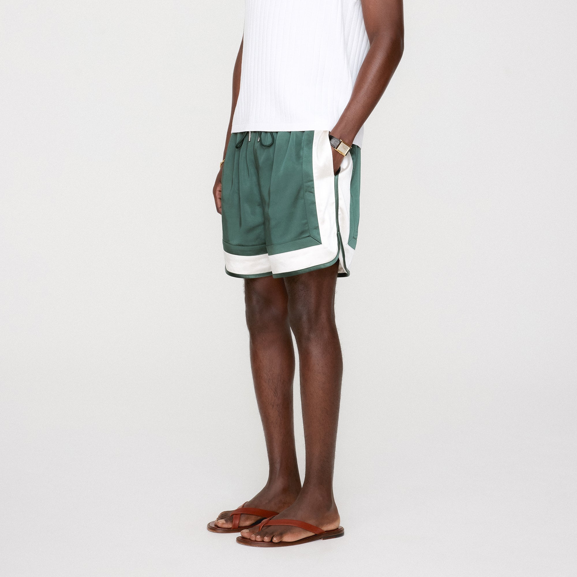 &Kin Washed Satin Dylan Short - Stadium | Kith Stadium
