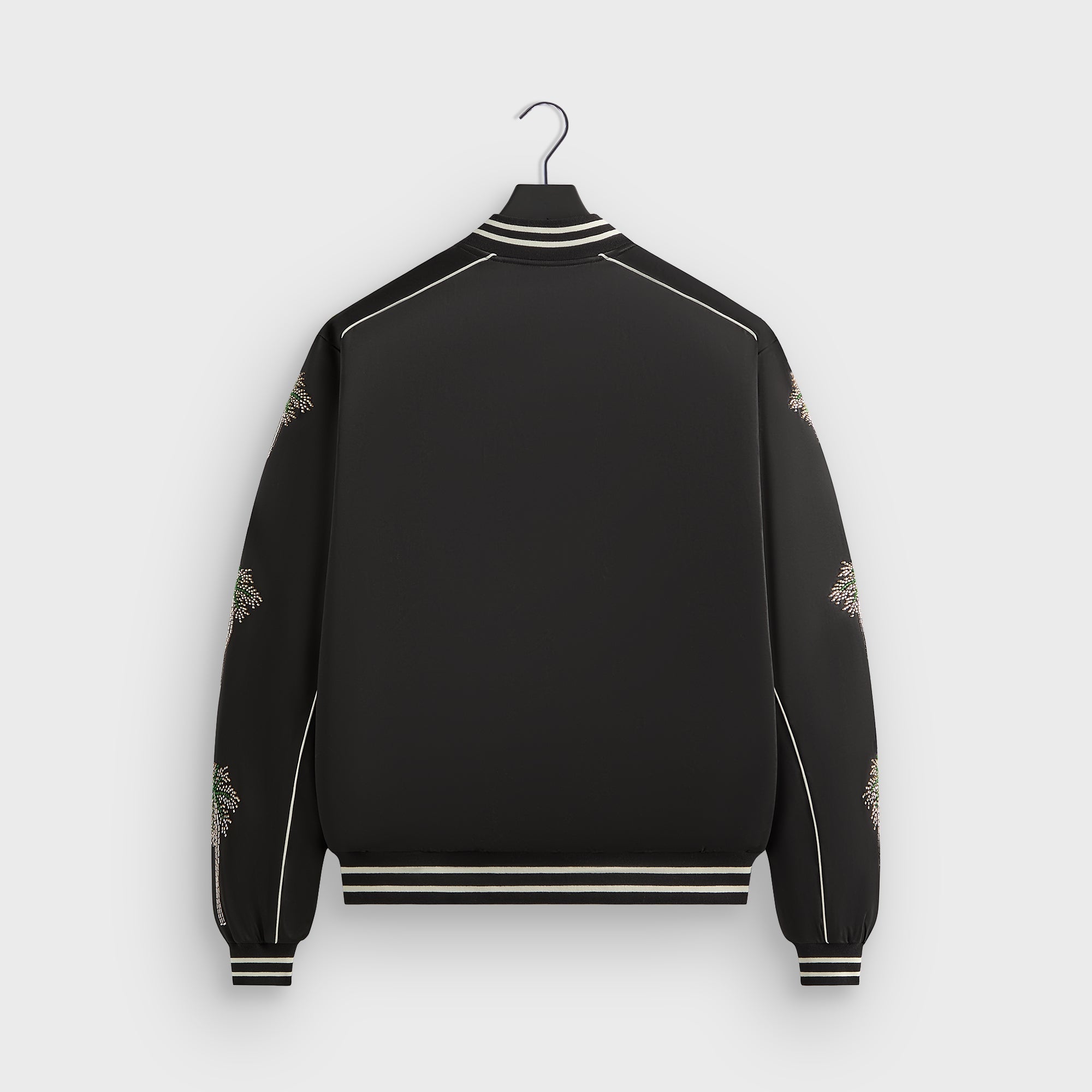 &Kin Vance Satin Bomber Jacket - Black | Kith Black