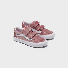 VANS PS Old Skool V Glitter - Rose Gold | Kith Rose Gold