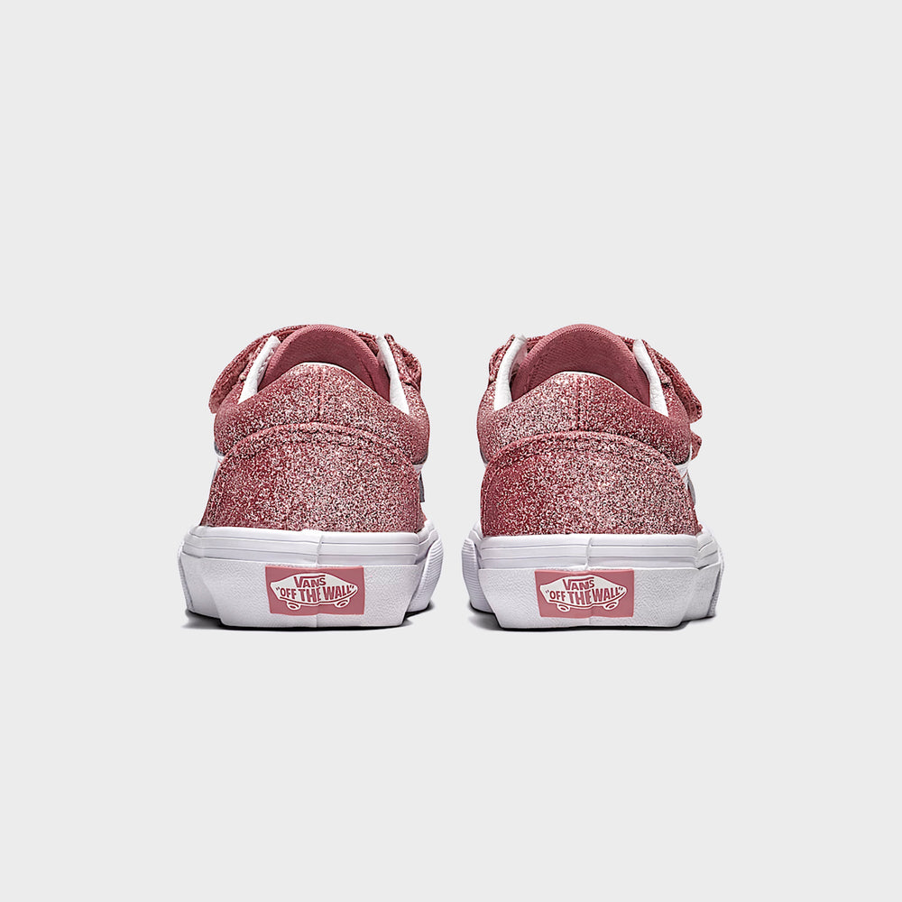 VANS PS Old Skool V Glitter - Rose Gold | Kith Rose Gold