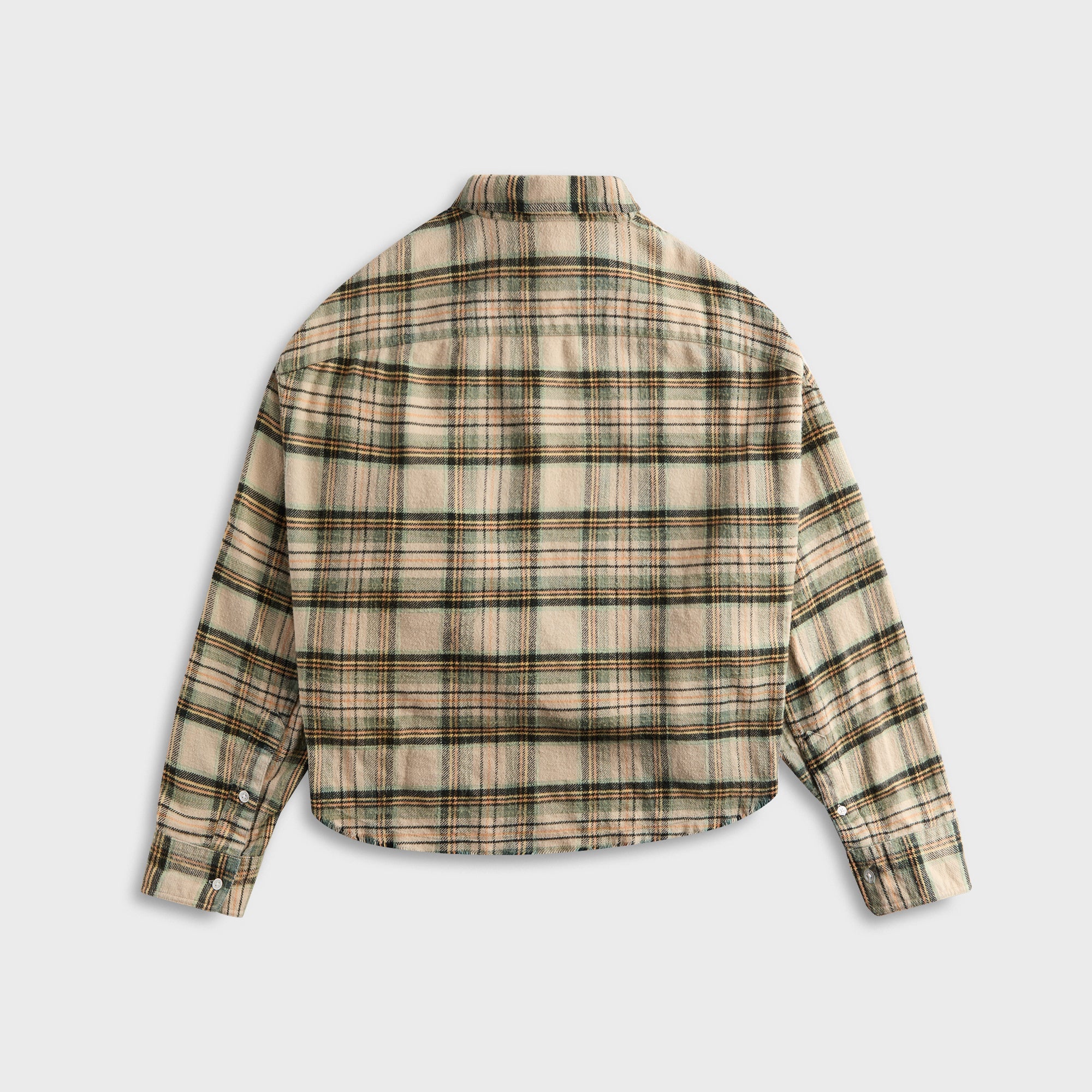 R13 Cropped Work Shirt - Cream Plaid | Kith Cream Plaid