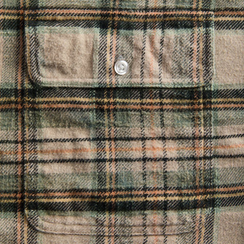 R13 Cropped Work Shirt - Cream Plaid | Kith Cream Plaid