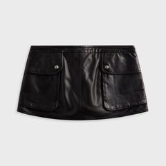 R13 Leather Layered Skirt - Black | Kith Black