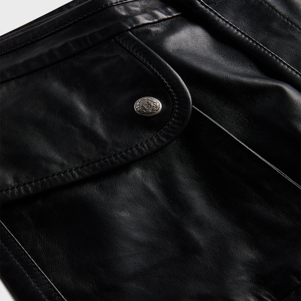 R13 Leather Layered Skirt - Black | Kith Black
