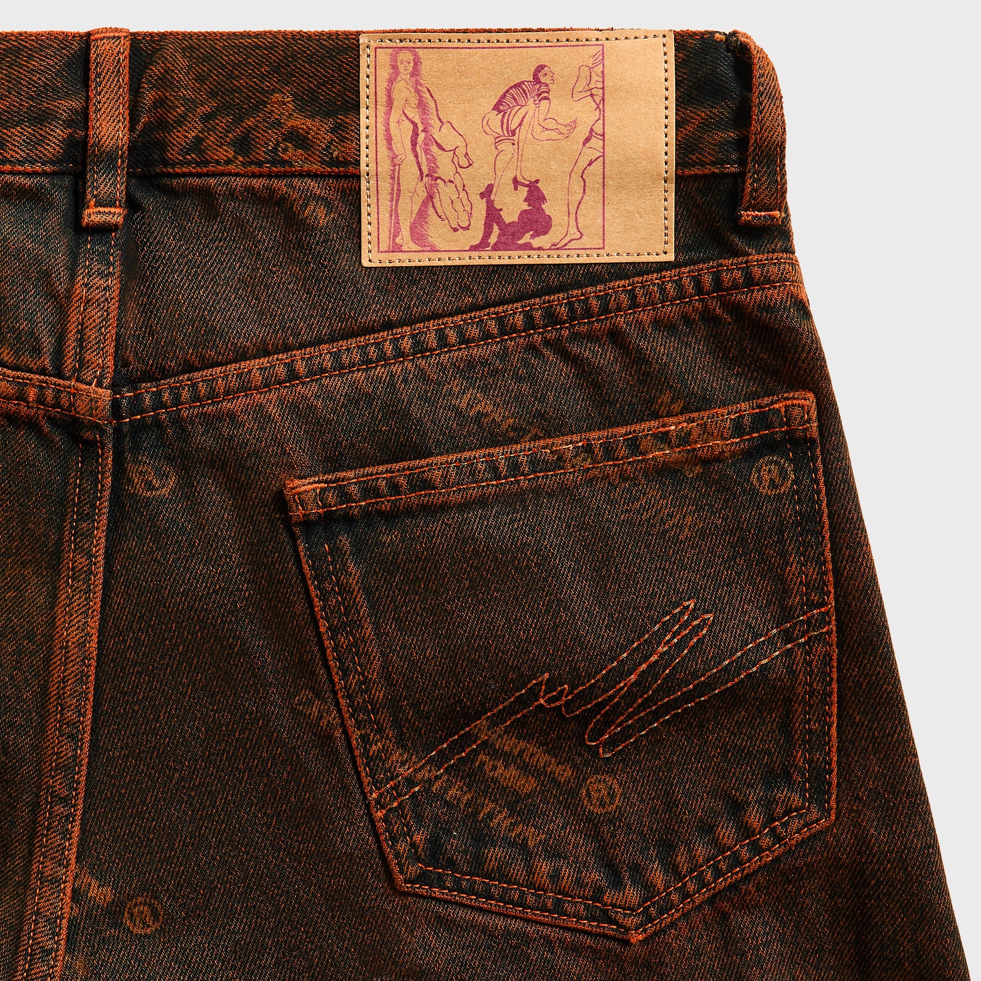 Martine Rose Relaxed Fit Jean - Orange Laser | Kith Orange Laser