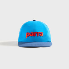by Parra Lowercase 6 Panel Cap - Blue / Orange | Kith Blue / Orange