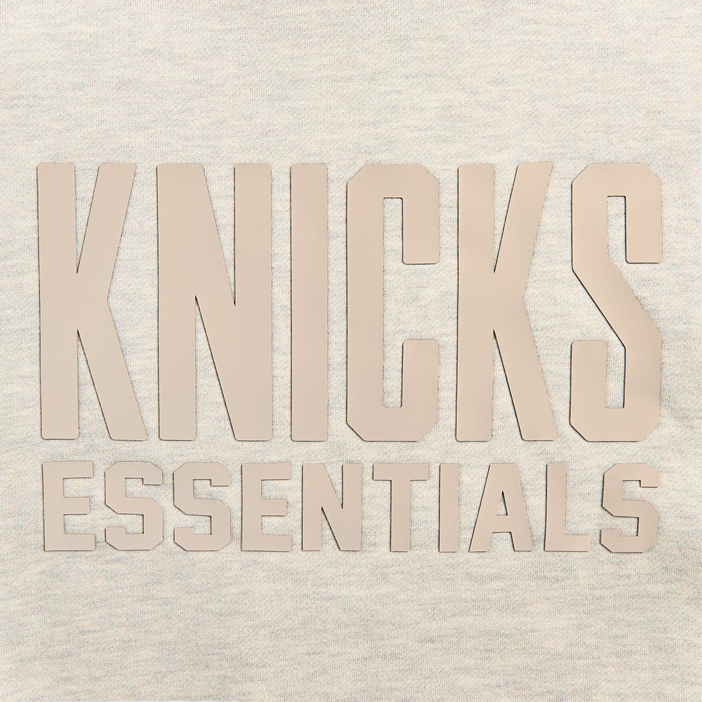 Essentials Pull Over Hoodie Knicks Core Fleece - Light Heather / Blue | Kith Light Heather / Blue
