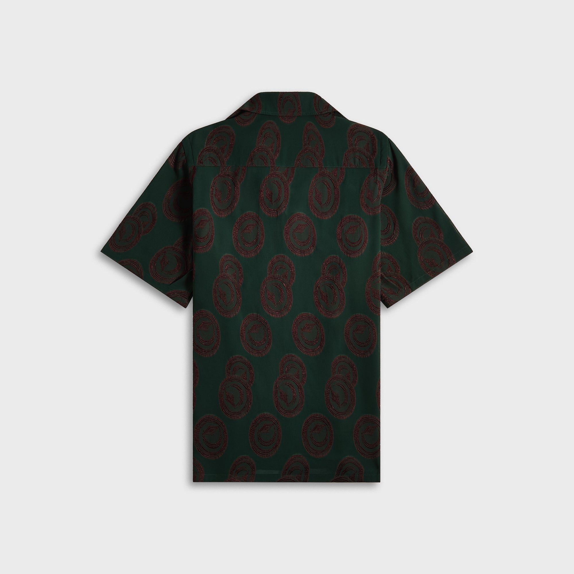 Needles Italian Collar Short Sleeve Shirt - Purple / Green | Kith Purple / Green