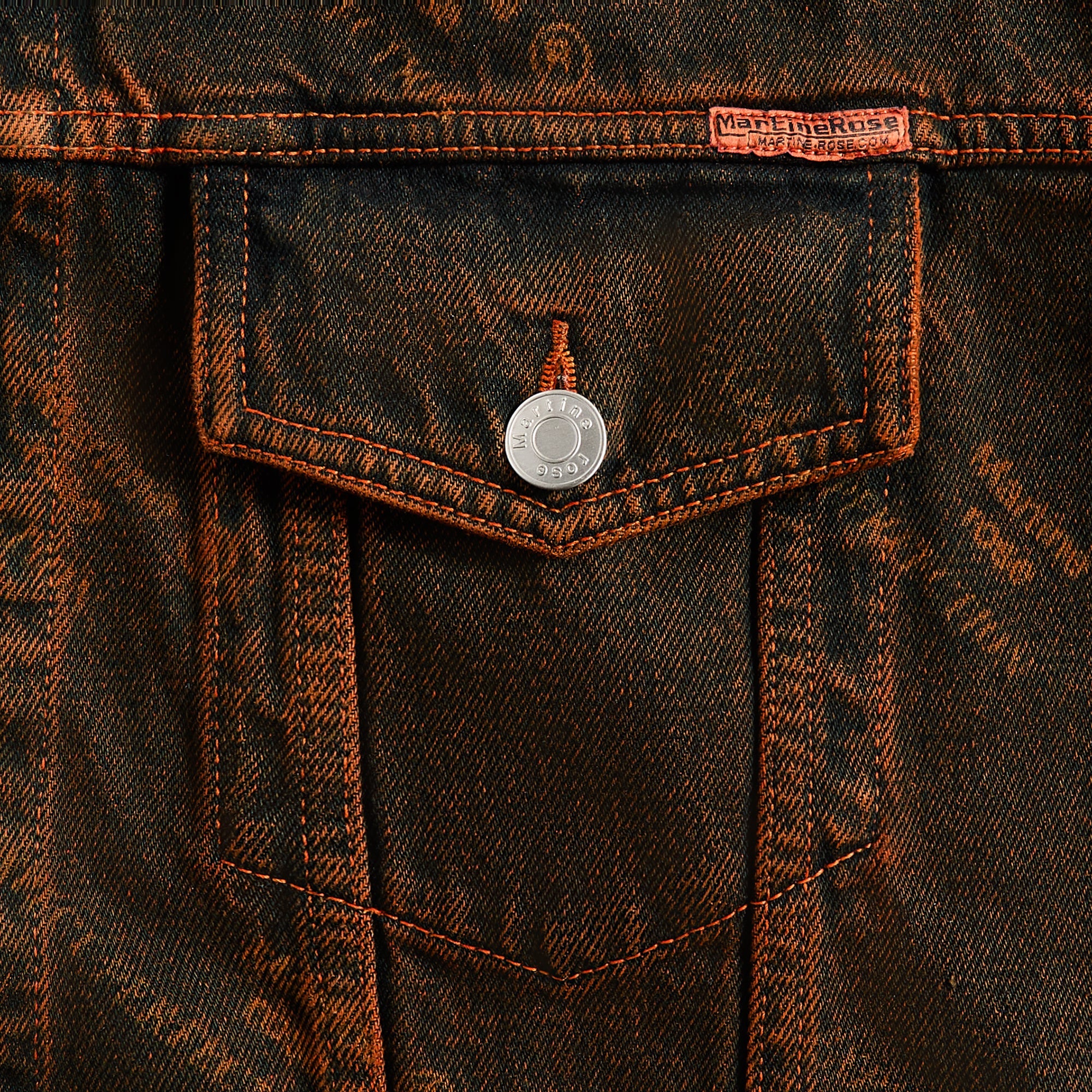 Martine Rose Oversized Denim Jacket - Orange Laser | Kith Orange Laser
