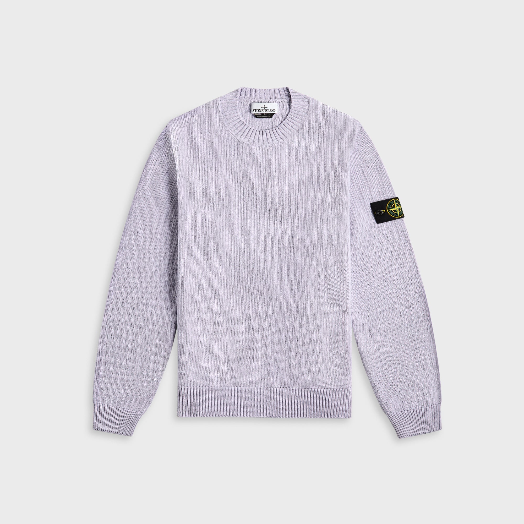 Stone Island Raw Hand Cotton Crewneck - Lilac | Kith Lilac