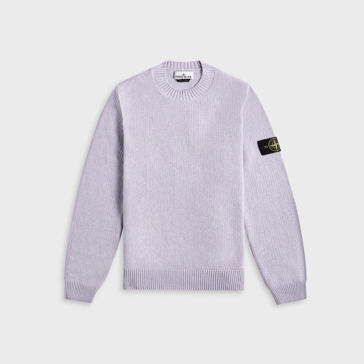 Stone Island Raw Hand Cotton Crewneck - Lilac | Kith Lilac