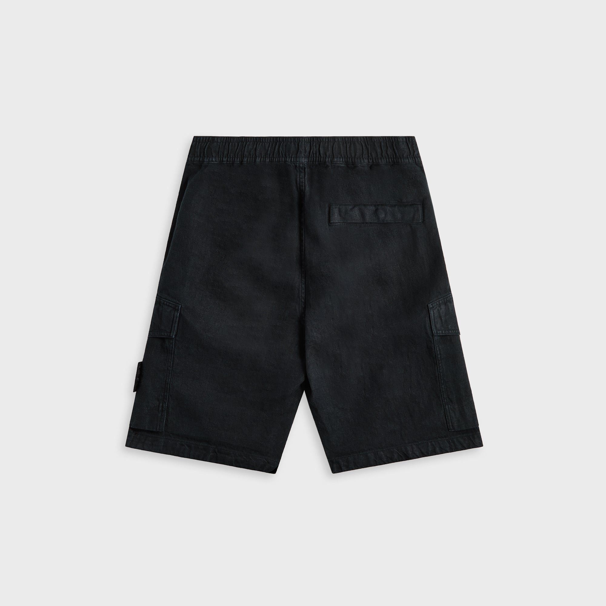 Stone Island Diagonal Linen Garment Dyed Ghost Piece Shorts - Navy Blu | Kith Navy Blue